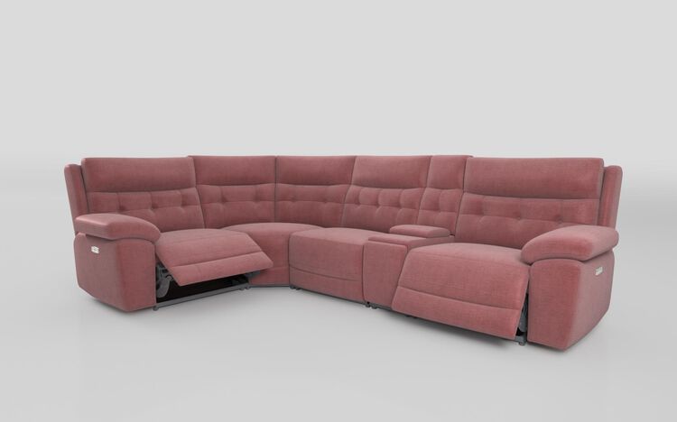 Belford 1 Corner 3 Power Recliner Sofa with Console and Power Head Tilt | Belford Sofa Range | ScS