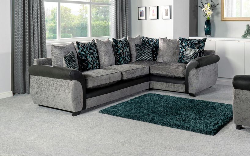 Kadie Fabric 2 Corner 1 Scatter Back Sofa