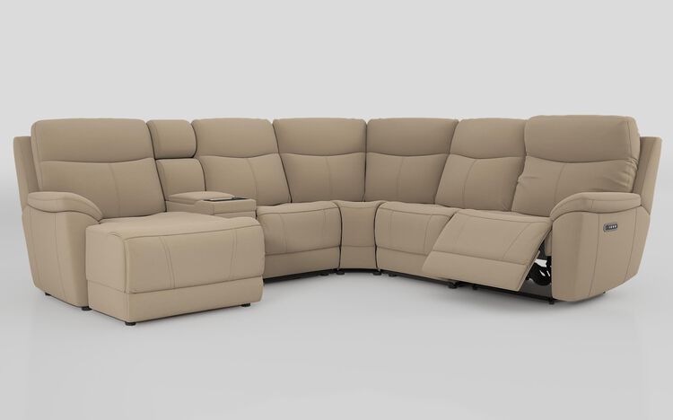 Eldwick 3 Corner 3 Right Hand Facing Power Left Hand Facing Console & Chaise Sofa with Head Tilt | Eldwick Sofa Range | ScS