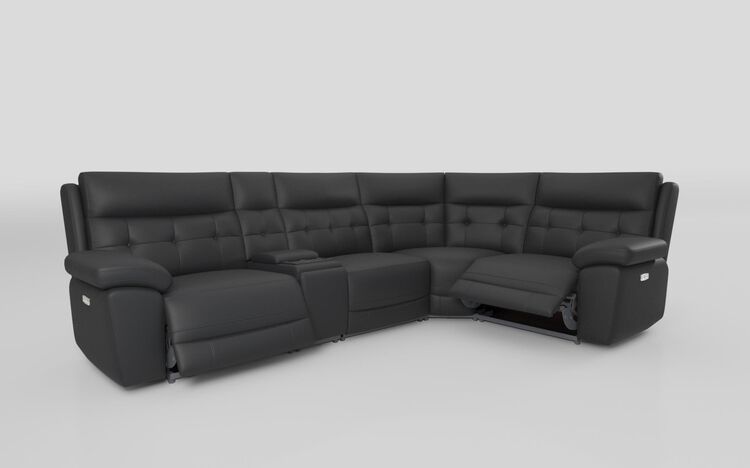 Belford 3 Corner 1 Power Recliner Sofa with Media Console | Belford Sofa Range | ScS