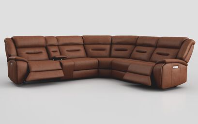 Massari 3 Corner 3 Power Recliner Sofa with Console & Power Head Tilt | Massari Sofa Range | ScS