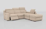 Crostolo 3 Corner 1 Left Hand Facing Power Recliner and Right Hand Facing Chaise Sofa with Ottoman | Crostolo Sofa Range | ScS