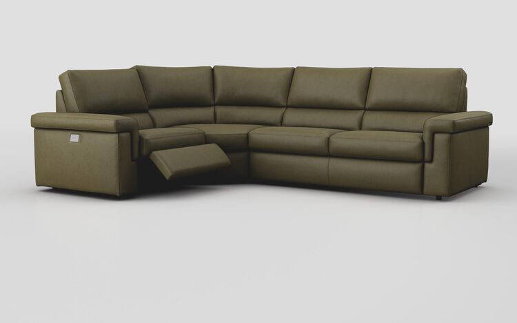Crociale 1 Corner 3 Sofa Bed with Left Hand Facing Single Power Recliner | Crociale Sofa Range | ScS