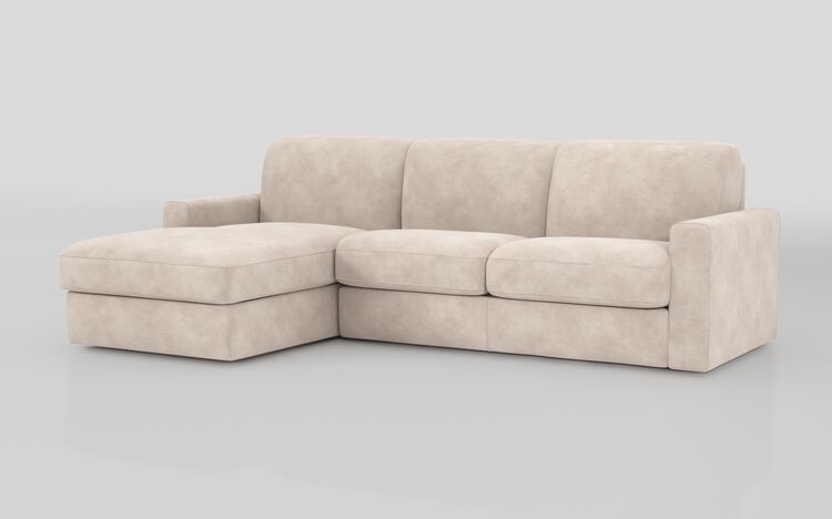 Barete Large Arm 4 Seater Sofa Bed with Left Hand Facing Large Lounger | Barete Sofa Range | ScS