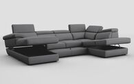 Bagnara Corner Sofa with LHF Storage Lounger, RHF Chaise, Sliding Footrest & Manual Head Tilt | Bagnara Sofa Range | ScS