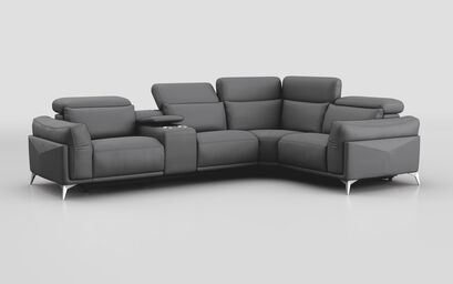Gattolino 2 Corner 1 Static Sofa with Manual Head Tilt & Console | Gattolino Sofa Range | ScS