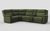 Savio 1 Corner 3 Sofa with Media Console & Black Charging Pad