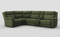 Savio 1 Corner 3 Sofa with Media Console & Black Charging Pad | Savio Sofa Range | ScS