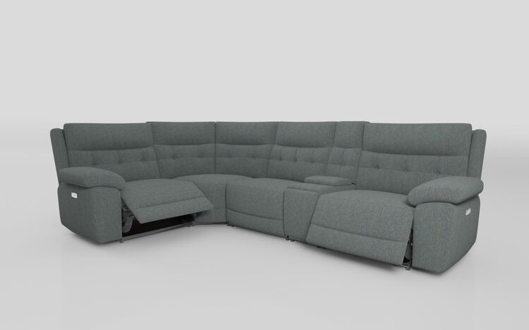Belford 1 Corner 3 Power Recliner Sofa with Console and Power Head Tilt | Belford Sofa Range | ScS