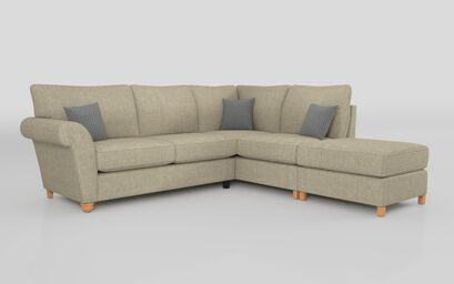 Aurora Fabric 2 Corner 1 Right Hand Facing Chaise Standard Back Sofa | Aurora Sofa Range | ScS
