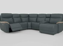 Eldwick 3 Corner 3 Left Hand Facing Power Right Hand Facing Console & Chaise Sofa with Head Tilt | Eldwick Sofa Range | ScS