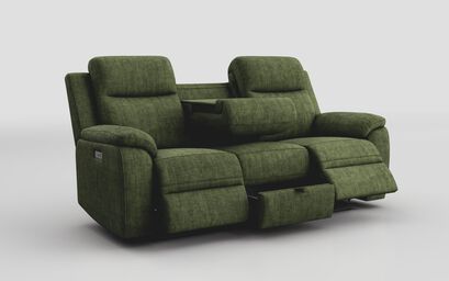 Sapi 3 Seater Power Recliner Sofa with Table & Storage Drawer | Sapi Sofa Range | ScS