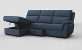 Sogliano 3 Seater Sofa With Drawer & Left Hand Facing Storage Chaise