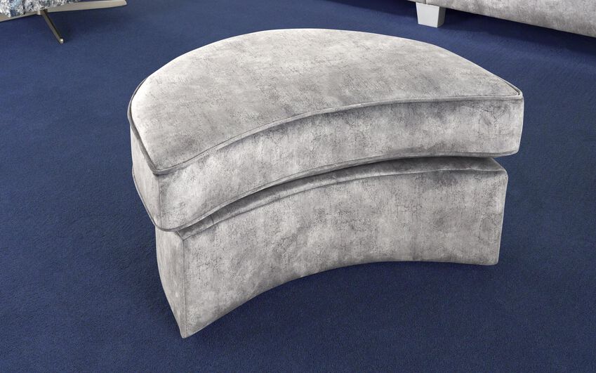 Esme Fabric Large Twister Footstool