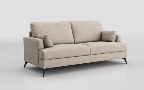 ScS Living Grey Fabric Dempsey 3 Seater Sofa