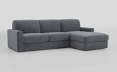 Barete Large Arm 4 Seater Sofa Bed with Right Hand Facing Large Lounger