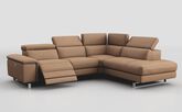 Viserba 3 Corner 2 LHF Power Recliner with Power Head Tilt & RHF Chaise with Manual Head Tilt