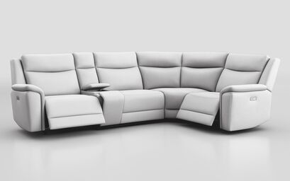 Savio 3 Corner 1 Power Recliner Sofa with Console | Savio Sofa Range | ScS