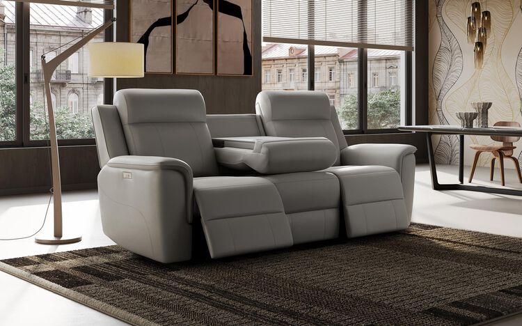 Orio 3 Seater Power Recliner Sofa with Drop Down Table | Orio Sofa Range | ScS