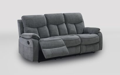 Tobias Fabric 3 Seater and Chair Manual Recliner Sofa Bundle | Tobias Sofa Range | ScS