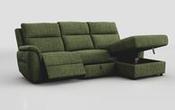 Sogliano 3 Seater Power Recliner Sofa With Drawer & Right Hand Facing Storage Chaise | Sogliano Sofa Range | ScS