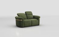 Voltana 2 Seater Sofa with Manual Head Tilt & Gold Trim | Voltana Sofa Range | ScS