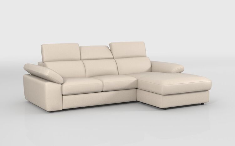 Quercioli 3 Seater Sofa with Sliding Footrest & Right Hand Facing Storage Lounger | Quercioli Sofa Range | ScS