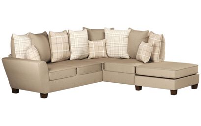 Theo Fabric 2 Corner 1 Right Hand Facing Chaise Scatter Back Sofa | Theo Sofa Range | ScS