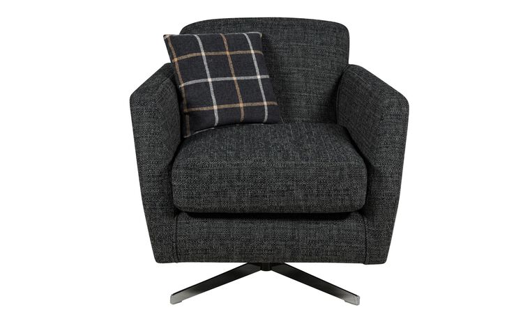 Theo Fabric Plain Swivel Chair | Theo Sofa Range | ScS