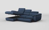 Bagnara 3 Seater Sofa with Left Hand Facing Lounger, Sliding Footrest & Manual Head Tilt