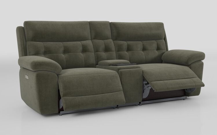 Belford 3 Seater Power Recliner Sofa with Media Console and Power Head Tilt | Belford Sofa Range | ScS