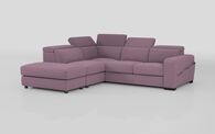 Melizzano 2 Corner 2 Sofa with Sliding Footrest, Left Hand Facing Chaise with Pockets & Ottoman | Melizzano Sofa Range | ScS