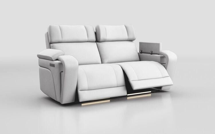 Adstock 3 Seater Power Recliner Sofa with Power Head Tilt, Lumbar, Massage, Audio, Heat & LED Lights | Adstock Sofa Range | ScS