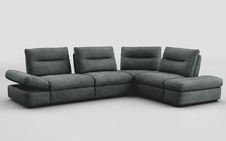 Albareto 2 Corner 1 Sofa with Manual Sliding Backrests & Storage Arms | Albareto Sofa Range | ScS