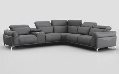Gattolino 2 Corner 2 Static Sofa with Manual Head Tilt & Console | Gattolino Sofa Range | ScS