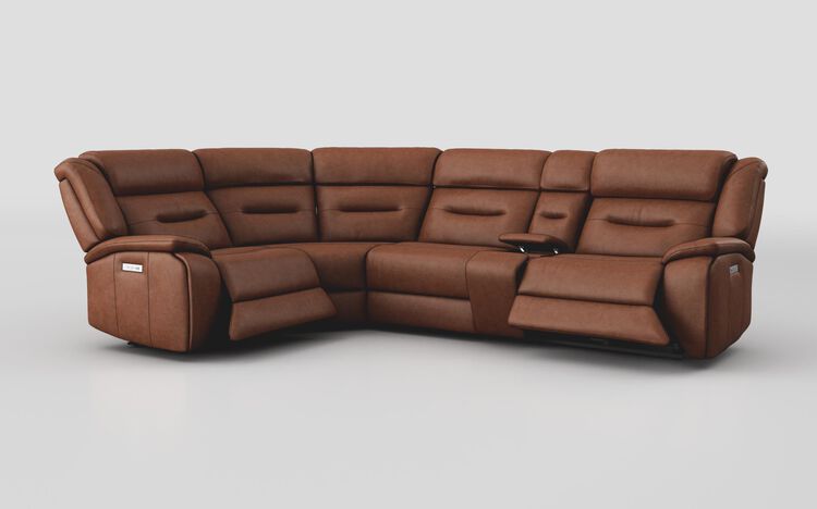 Massari 1 Corner 3 Power Recliner Sofa with Console & Head Tilt | Massari Sofa Range | ScS