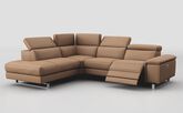 Viserba 2 Corner 3 RHF Power Recliner with Power Head Tilt & LHF Chaise with Manual Head Tilt