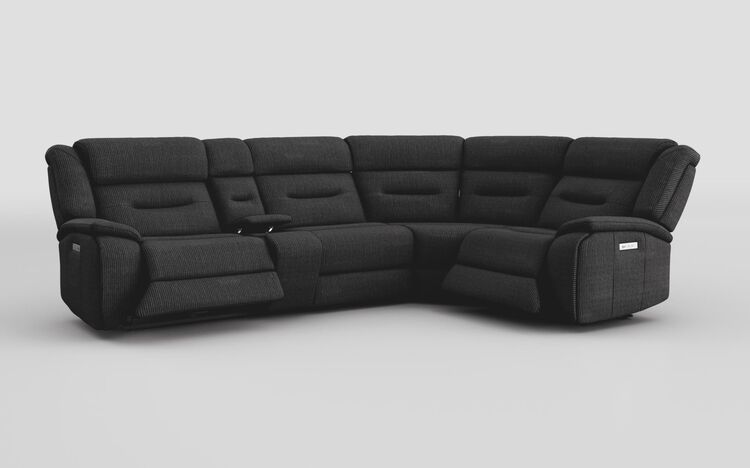 Massari 3 Corner 1 Power Recliner Sofa with Console & Power Head Tilt | Massari Sofa Range | ScS