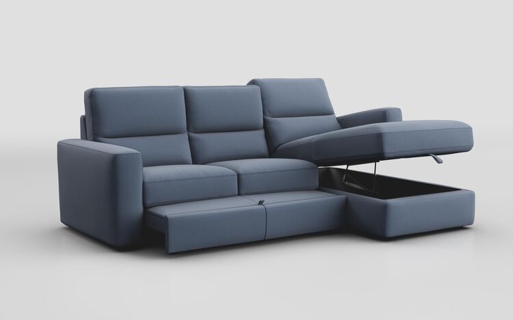 Loiano 3 Seater Sofa with Right Hand Facing Lounger & Sliding Footrest | Loiano Sofa Range | ScS