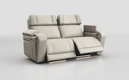 Adstock 3 Seater Power Recliner Sofa with Power Head Tilt, Lumbar, Massage, Audio, Heat & LED Lights