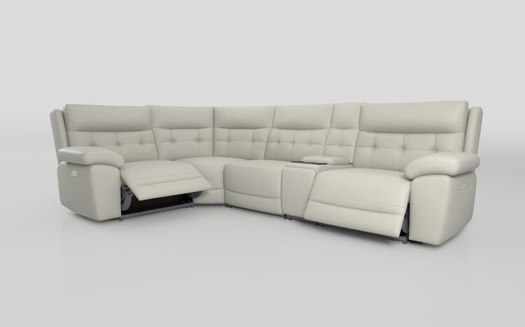 Belford 1 Corner 3 Power Recliner Sofa with Media Unit and Power Head Tilt | Belford Sofa Range | ScS