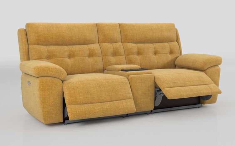 Belford 3 Seater Power Sofa with Media Console | Belford Sofa Range | ScS