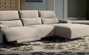 Poggio 3 Seater Power Recliner Left Hand Facing Sliding Chaise with Power Head Tilt