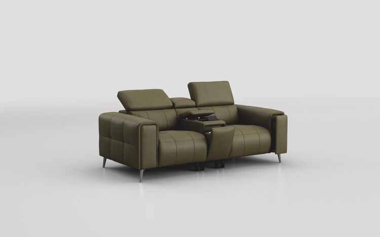 Casetti 2 Seater Sofa with Console & Manual Head Tilt | Casetti Sofa Range | ScS