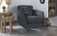 Theo Fabric Plain Swivel Chair | Theo Sofa Range | ScS