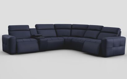 Geminiano 2 Corner 2 Power Recliner Sofa with Left Hand Facing Console | Geminiano Sofa Range | ScS