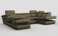Bagnara Corner Sofa LHF Storage Lounger, RHF Chaise, Sliding Footrest, Head Tilt & Ottoman | Bagnara Sofa Range | ScS