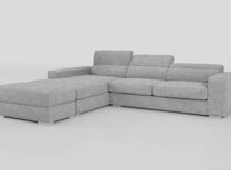 Frigento 4 Seater Sofa with Left Hand Facing Lounger and Ottoman | Frigento Sofa Range | ScS