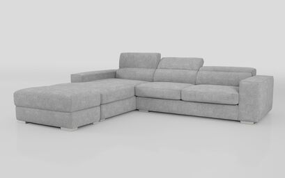 Frigento 4 Seater Sofa with Left Hand Facing Lounger and Ottoman | Frigento Sofa Range | ScS