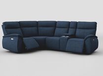Solara 1 Corner 2 Power with Regular Storage Console | Solara Sofa Range | ScS
